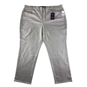 Gloria Vanderbilt Amanda Jeans 24W Wheatfield Tapered Leg Classic Rise NEW